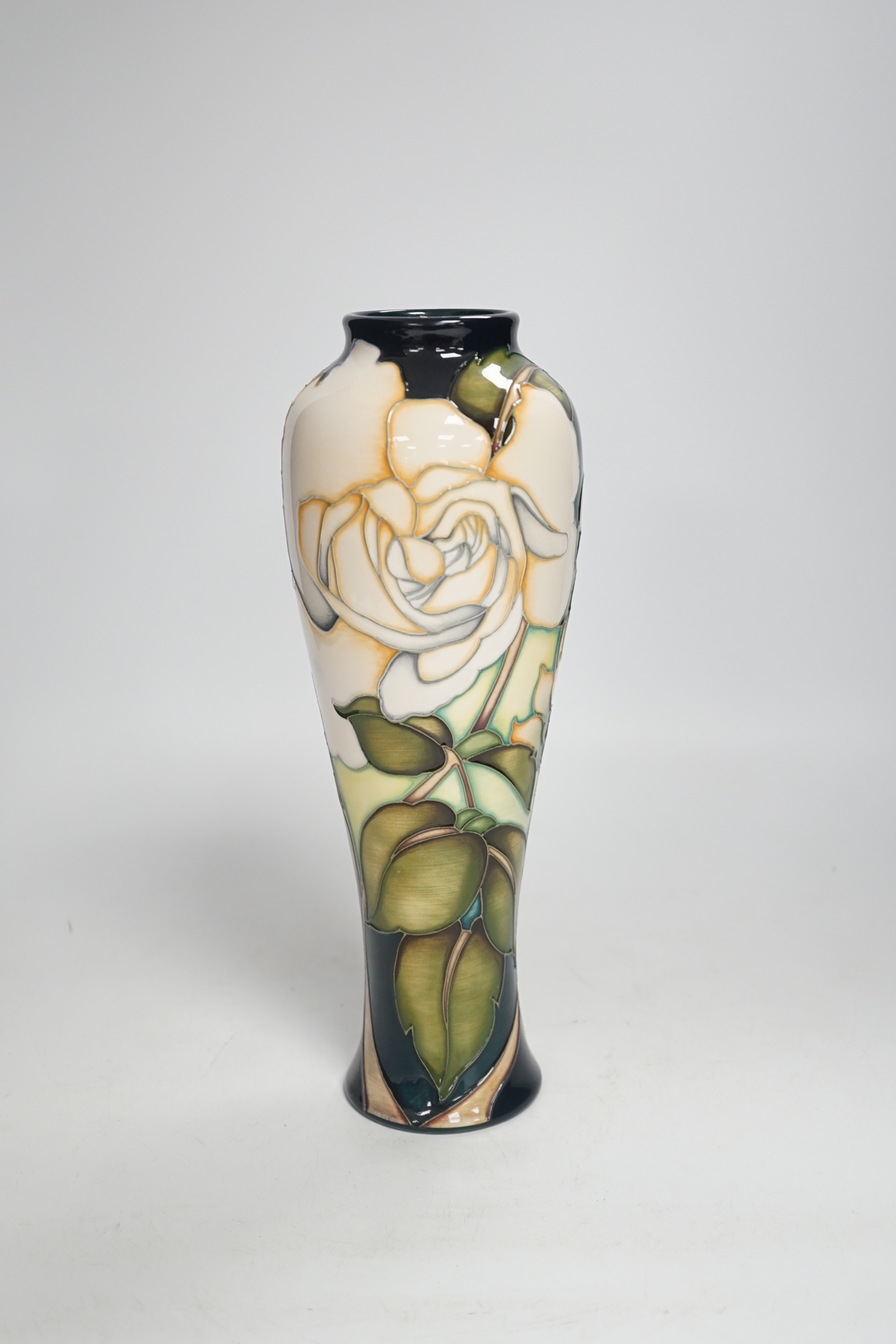 A Moorcroft collectors club limited edition rose pattern vase, 2/3. 26.5cm